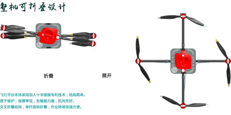 谷上飞®3WDM4-10四旋翼植保机