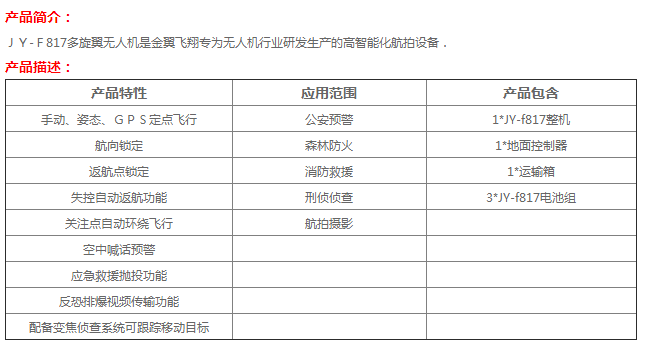 多旋翼航拍无人机出售